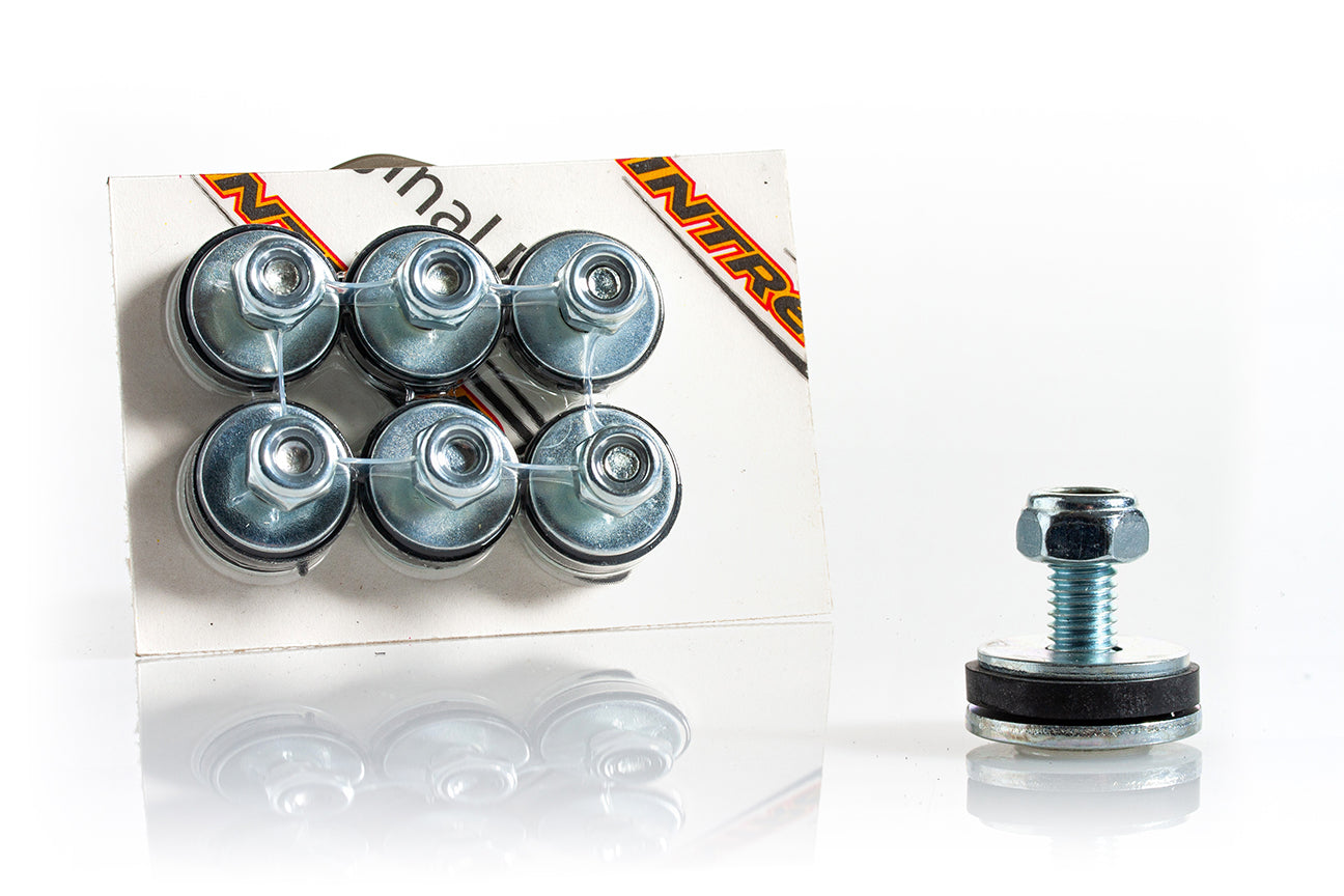 SCREW KIT with RESTING RUBBER for floor panel model MINI/OK/KZ (KIT 6 pcs)
