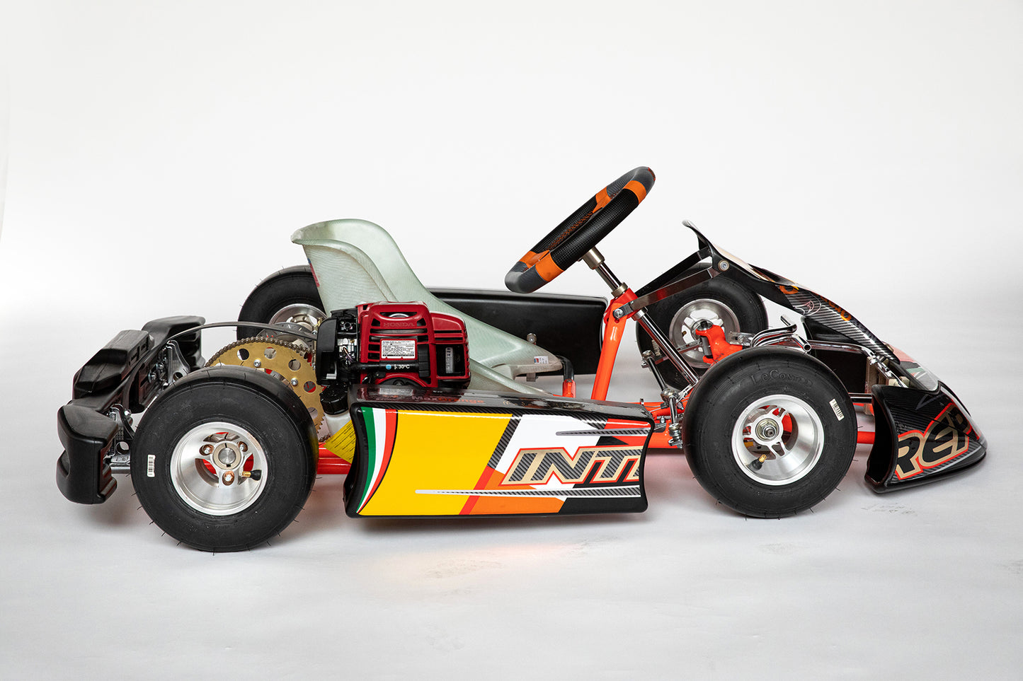 Intrepid Kart BABY KART CHASSIS mod.SCOUT tubes Γ25 wheelbase 780mm READY TO GO - HONDA ENGINE GXH35
