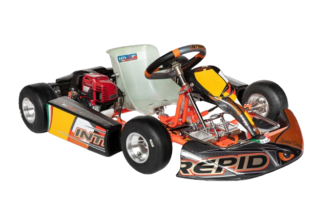 Intrepid Kart BABY KART CHASSIS mod.SCOUT tubes Γ25 wheelbase 780mm READY TO GO - HONDA ENGINE GXH35