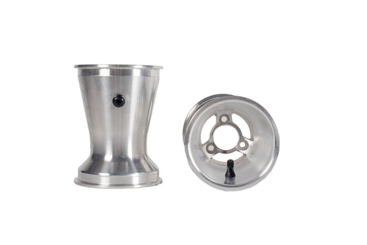 REAR WHEEL RING, SPOKED H.180mm - ALUMINUM WITH SECURITY SCREWS / RAIN