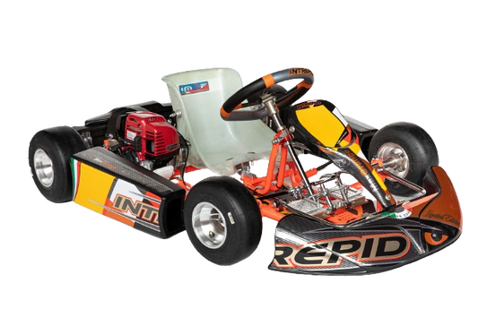 Intrepid Kart BABY KART CHASSIS mod.SCOUT tubes Ø25 wheelbase 780mm READY TO GO - HONDA ENGINE GXH35