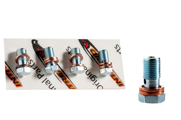 KIT M10x1mm OIL PIPE SCREW with WASHER (Kit 4 pcs.)