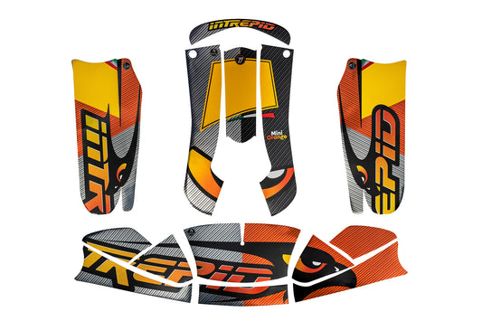 STICKER SET for BODYWORKS for MINI KART mod.MK27